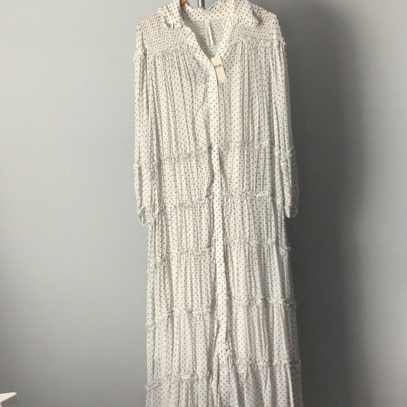 💫HP💫ANTHROPOLOGIE Tiered Chiffon Dress - Picture 5 of 12